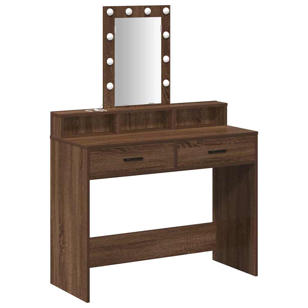 Plafondtafel met lade Bruin 100 x 41 x 140 cm Bewerkt hout is nu te koop bij PeponiXL, paradijselijk wonen!