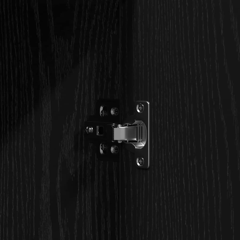 Plafondtafel met opslag Zwart 102 x 33 x 135 cm Bewerkt hout is nu te koop bij PeponiXL, paradijselijk wonen!