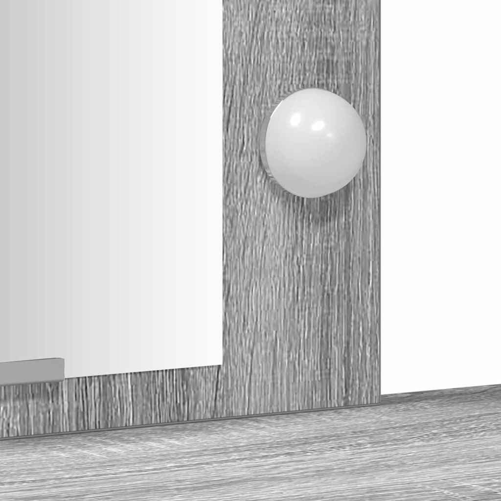 Plafondtafel met opslag Grijs 102 x 33 x 135 cm Bewerkt hout is nu te koop bij PeponiXL, paradijselijk wonen!