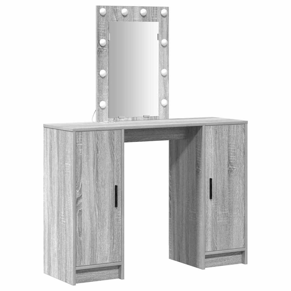 Plafondtafel met opslag Grijs 102 x 33 x 135 cm Bewerkt hout is nu te koop bij PeponiXL, paradijselijk wonen!