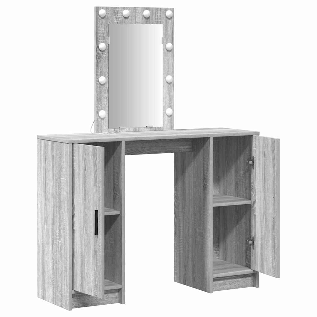 Plafondtafel met opslag Grijs 102 x 33 x 135 cm Bewerkt hout is nu te koop bij PeponiXL, paradijselijk wonen!