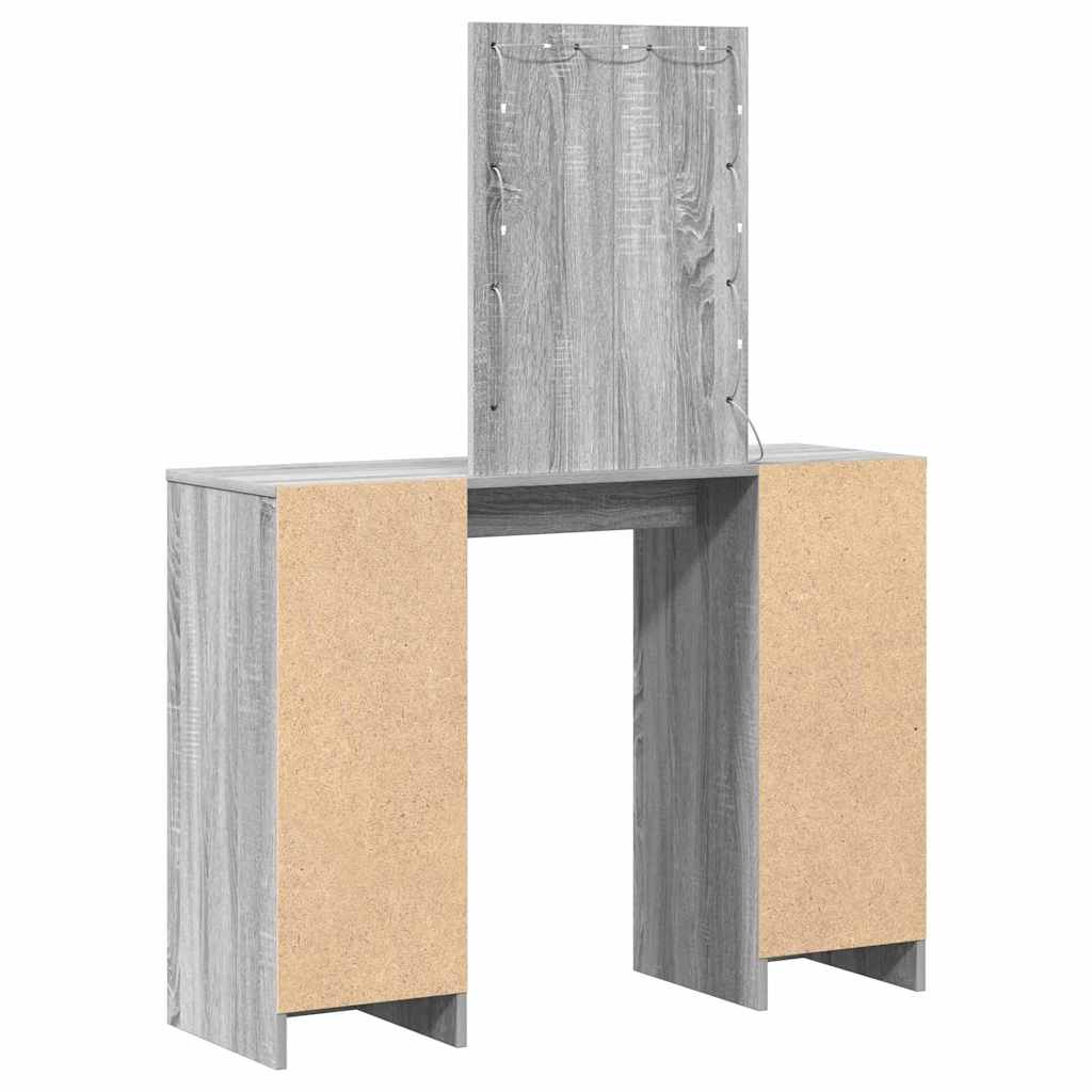 Plafondtafel met opslag Grijs 102 x 33 x 135 cm Bewerkt hout is nu te koop bij PeponiXL, paradijselijk wonen!
