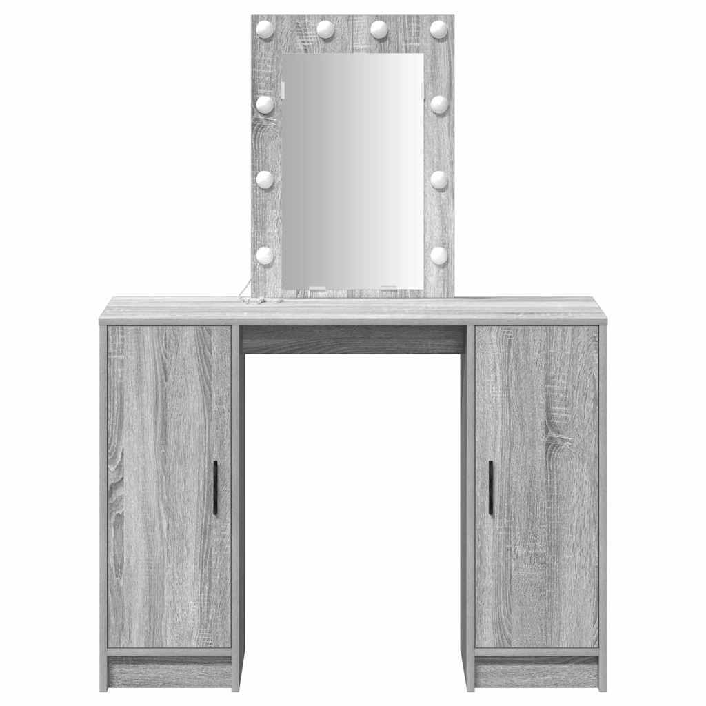 Plafondtafel met opslag Grijs 102 x 33 x 135 cm Bewerkt hout is nu te koop bij PeponiXL, paradijselijk wonen!