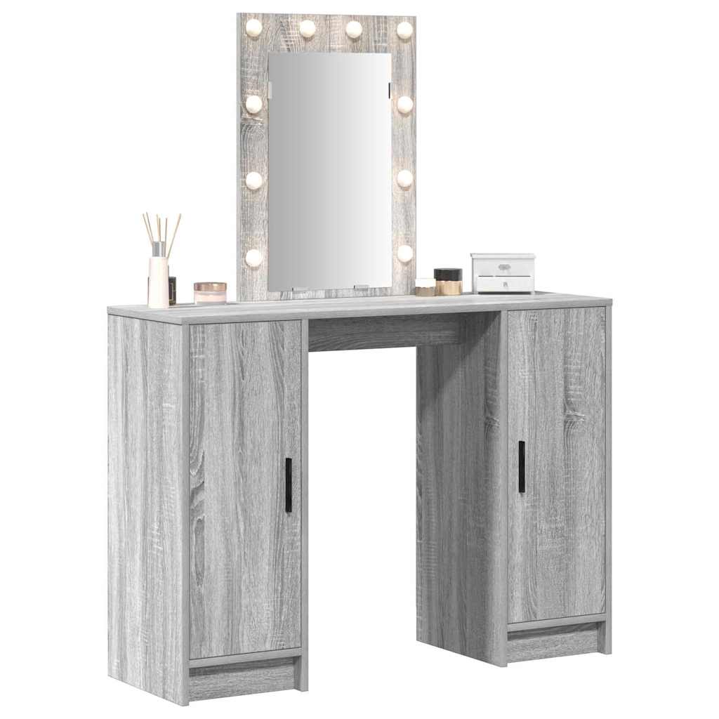 Plafondtafel met opslag Grijs 102 x 33 x 135 cm Bewerkt hout is nu te koop bij PeponiXL, paradijselijk wonen!