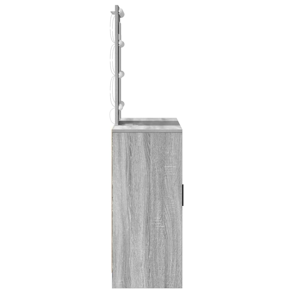 Plafondtafel met opslag Grijs 102 x 33 x 135 cm Bewerkt hout is nu te koop bij PeponiXL, paradijselijk wonen!