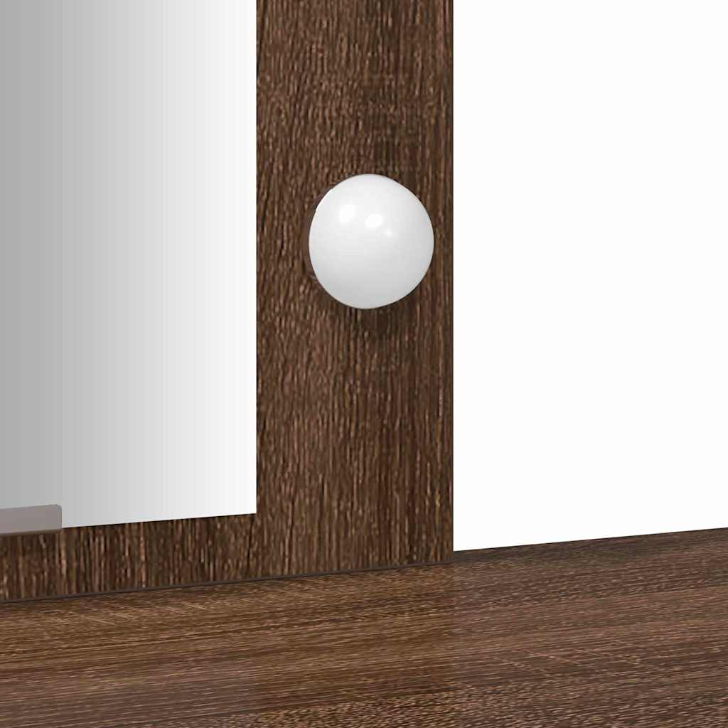 Plafondtafel met opslag Bruin 102 x 33 x 135 cm Bewerkt hout is nu te koop bij PeponiXL, paradijselijk wonen!