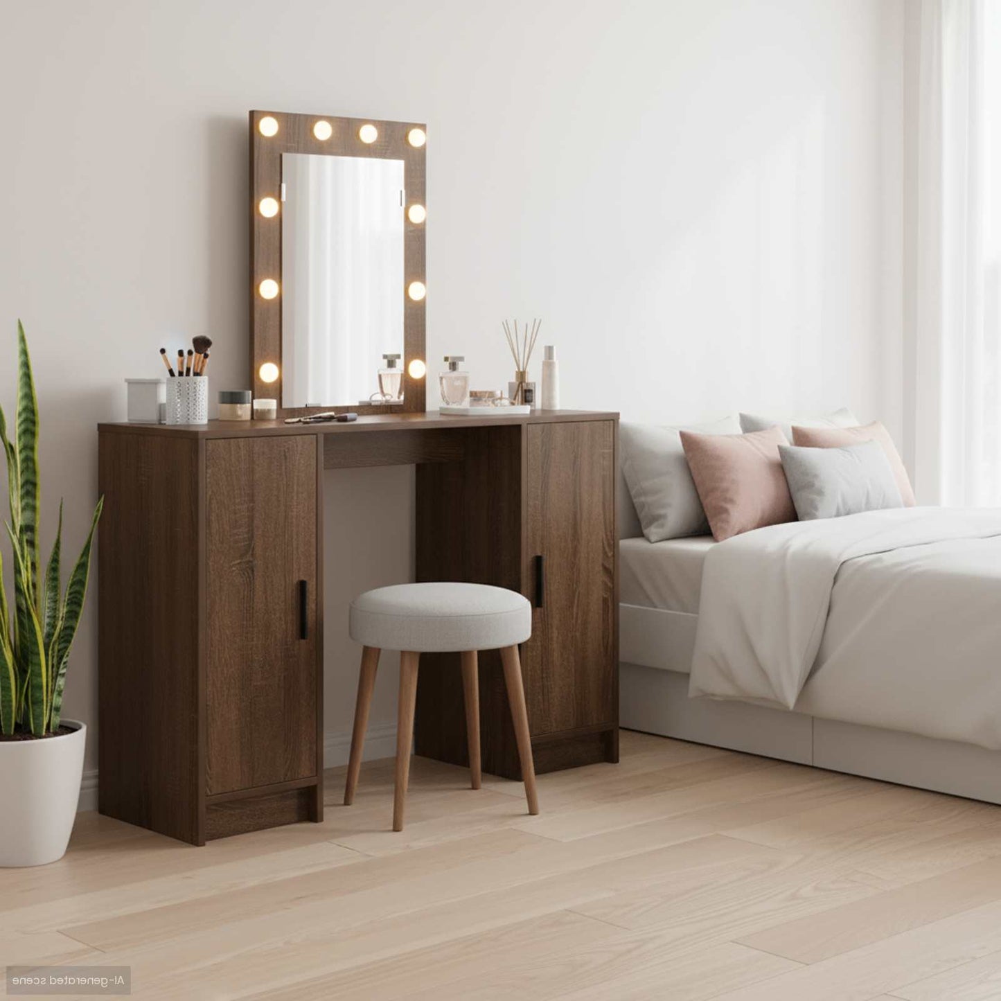Plafondtafel met opslag Bruin 102 x 33 x 135 cm Bewerkt hout is nu te koop bij PeponiXL, paradijselijk wonen!