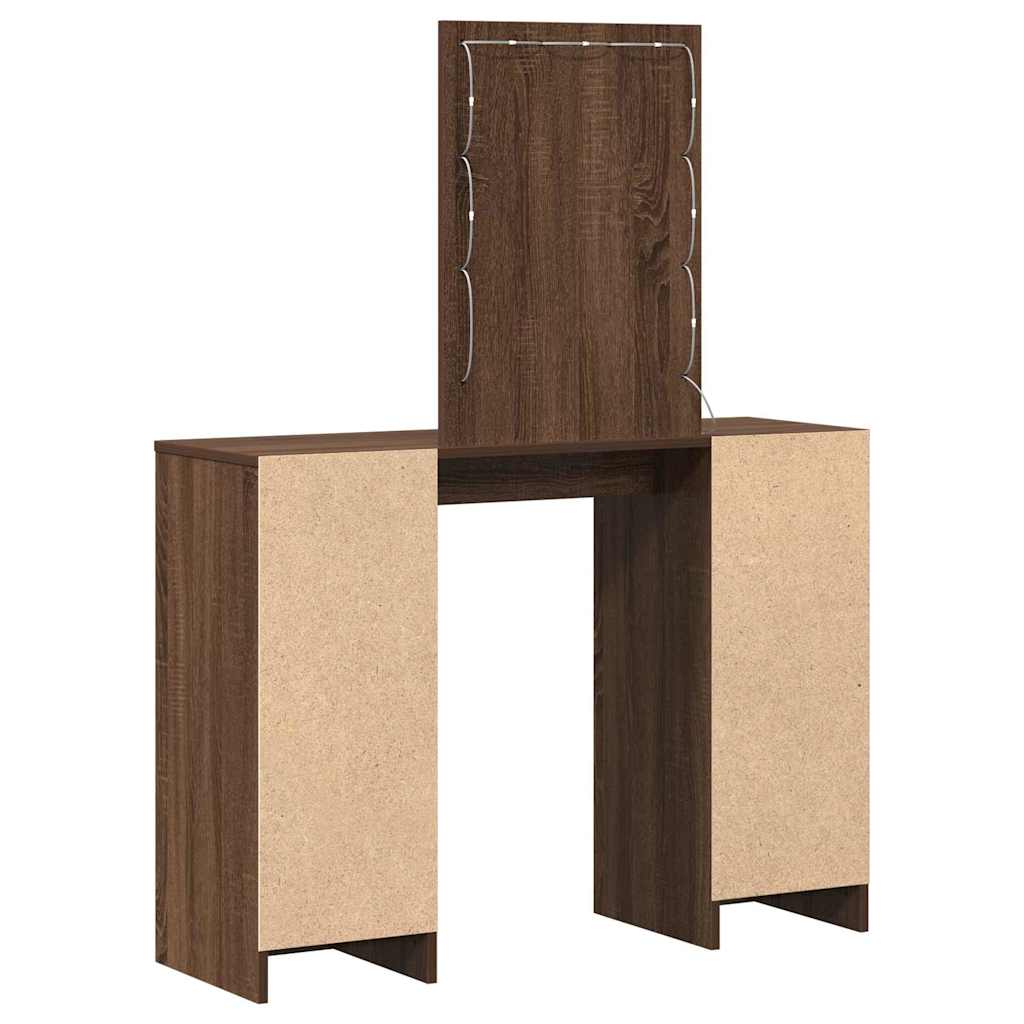 Plafondtafel met opslag Bruin 102 x 33 x 135 cm Bewerkt hout is nu te koop bij PeponiXL, paradijselijk wonen!