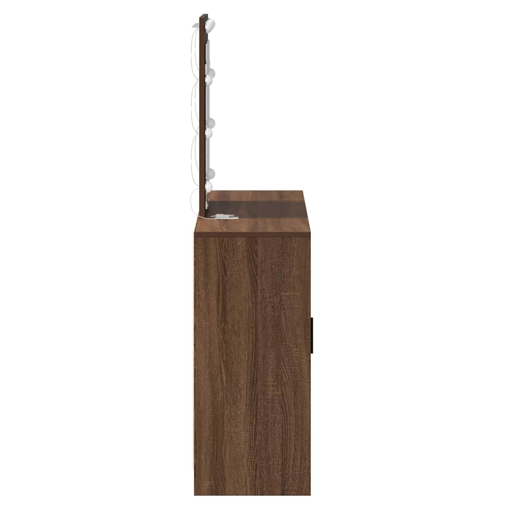 Plafondtafel met opslag Bruin 102 x 33 x 135 cm Bewerkt hout is nu te koop bij PeponiXL, paradijselijk wonen!