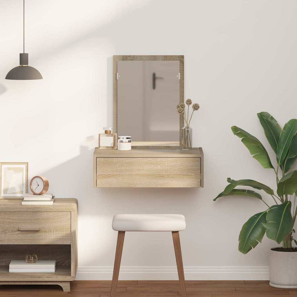 Plafondtafel met lade Bruin 60 x 40 x 70 cm Bewerkt hout is nu te koop bij PeponiXL, paradijselijk wonen!