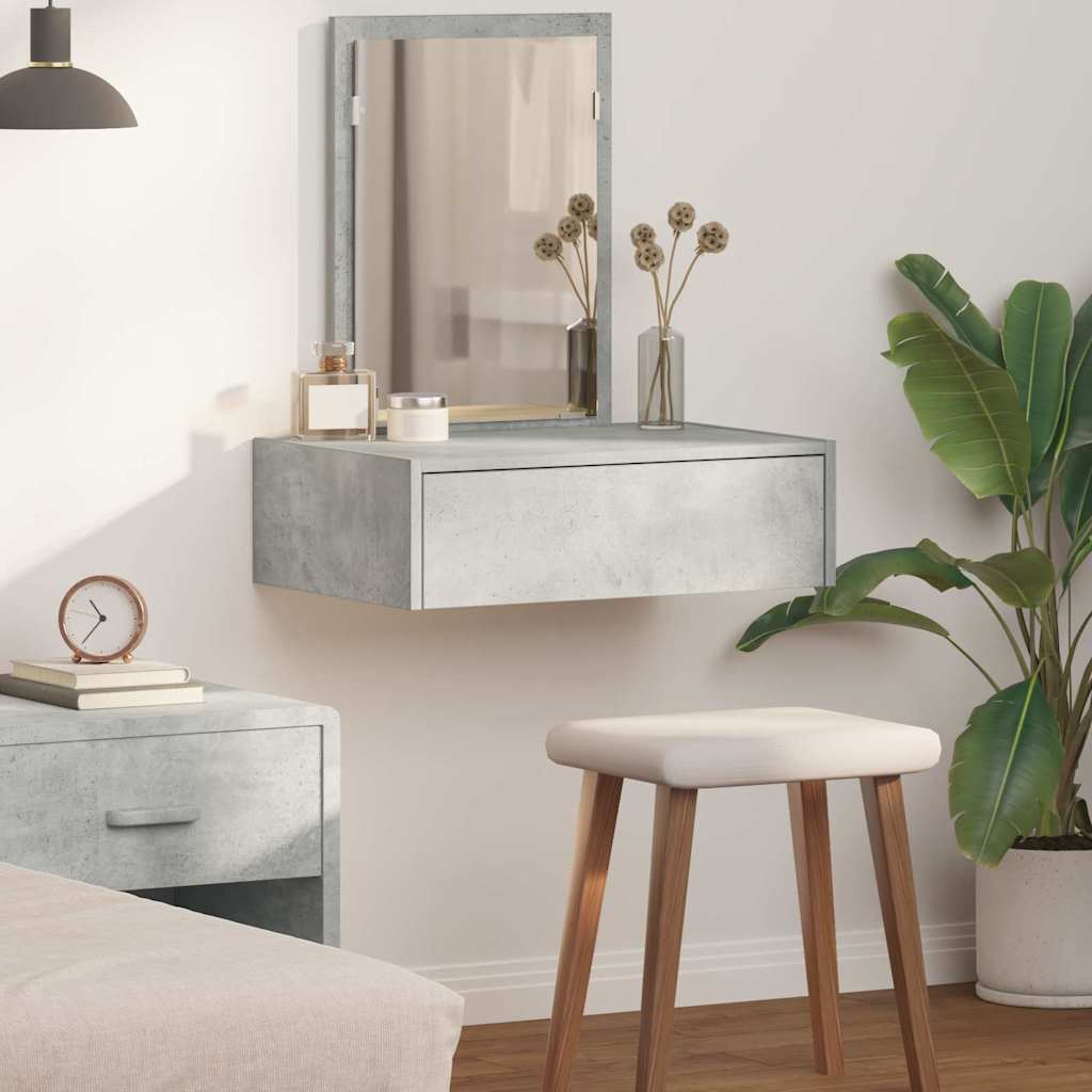Plafondtafel met lade Grijs 60 x 40 x 70 cm Bewerkt hout is nu te koop bij PeponiXL, paradijselijk wonen!