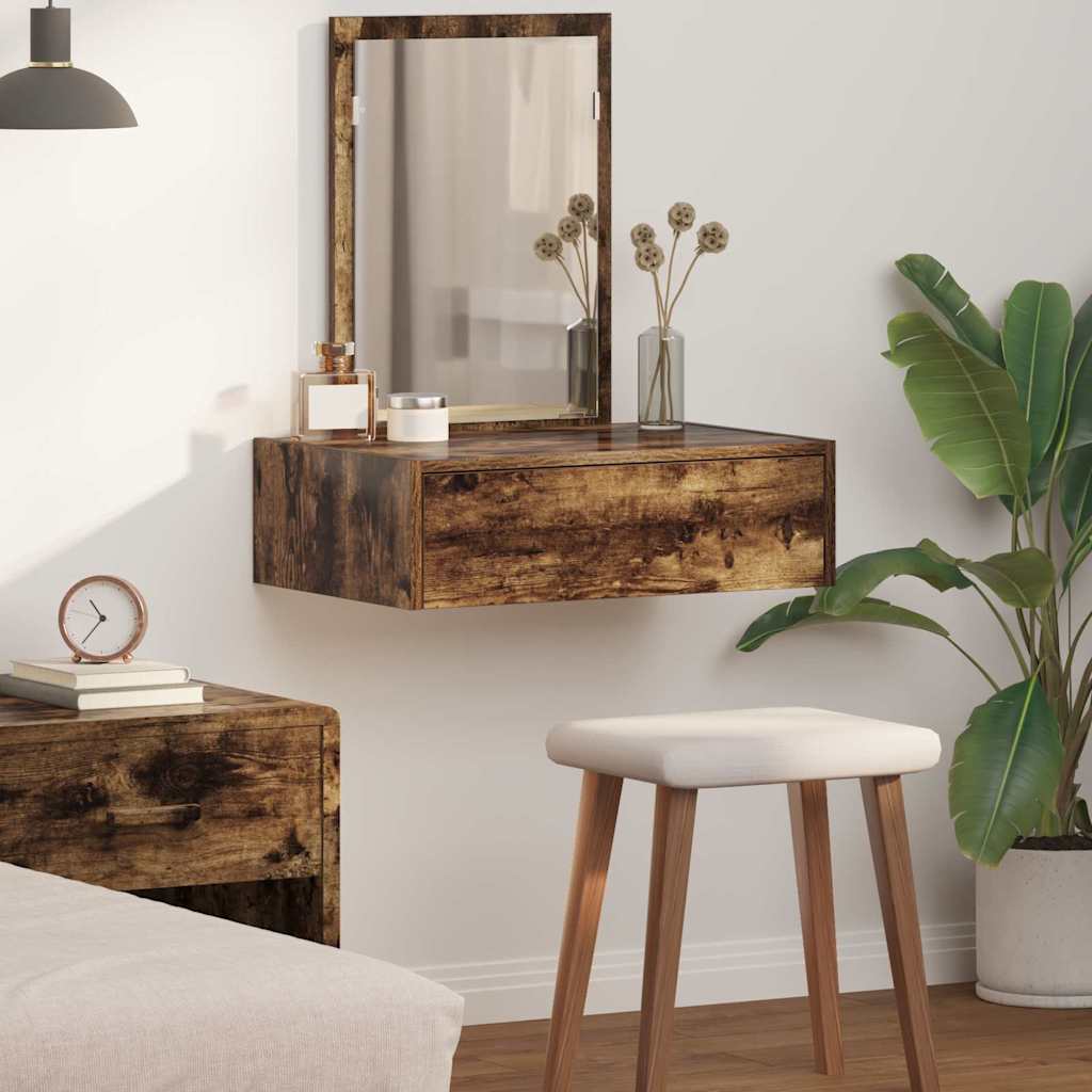 Plafondtafel met lade Bruin 60 x 40 x 70 cm Bewerkt hout is nu te koop bij PeponiXL, paradijselijk wonen!