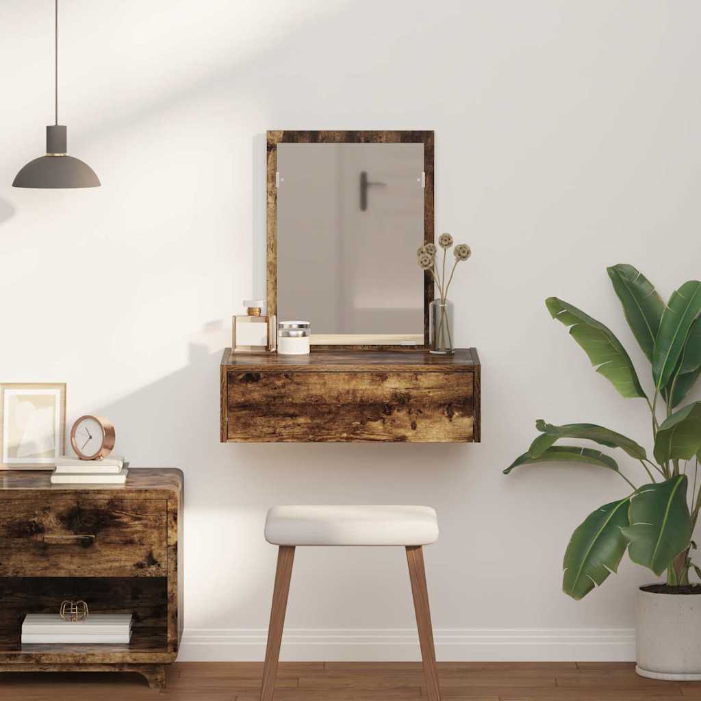 Plafondtafel met lade Bruin 60 x 40 x 70 cm Bewerkt hout is nu te koop bij PeponiXL, paradijselijk wonen!