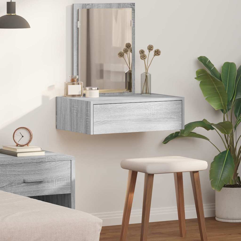 Plafondtafel met lade Grijs 60 x 40 x 70 cm Bewerkt hout is nu te koop bij PeponiXL, paradijselijk wonen!