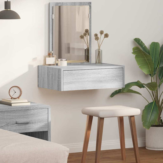 Plafondtafel met lade Grijs 60 x 40 x 70 cm Bewerkt hout is nu te koop bij PeponiXL, paradijselijk wonen!