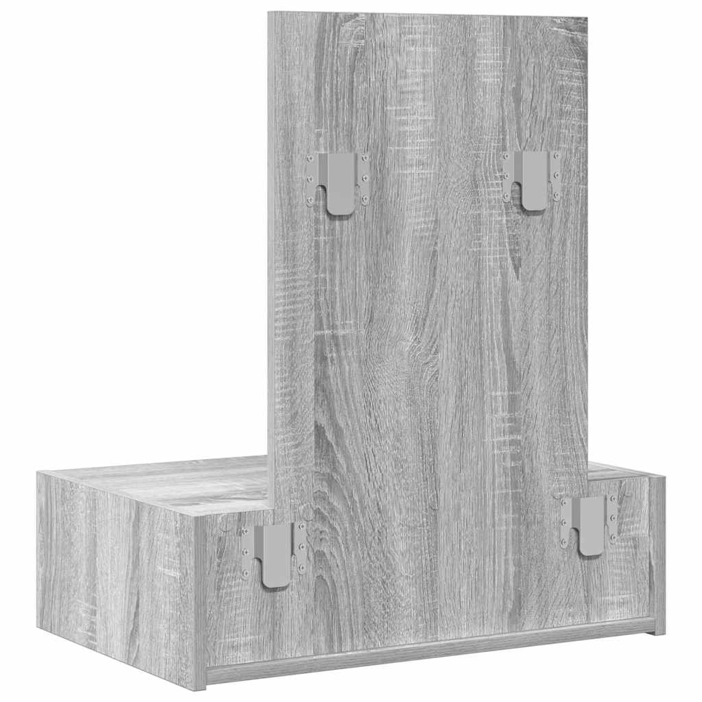 Plafondtafel met lade Grijs 60 x 40 x 70 cm Bewerkt hout is nu te koop bij PeponiXL, paradijselijk wonen!