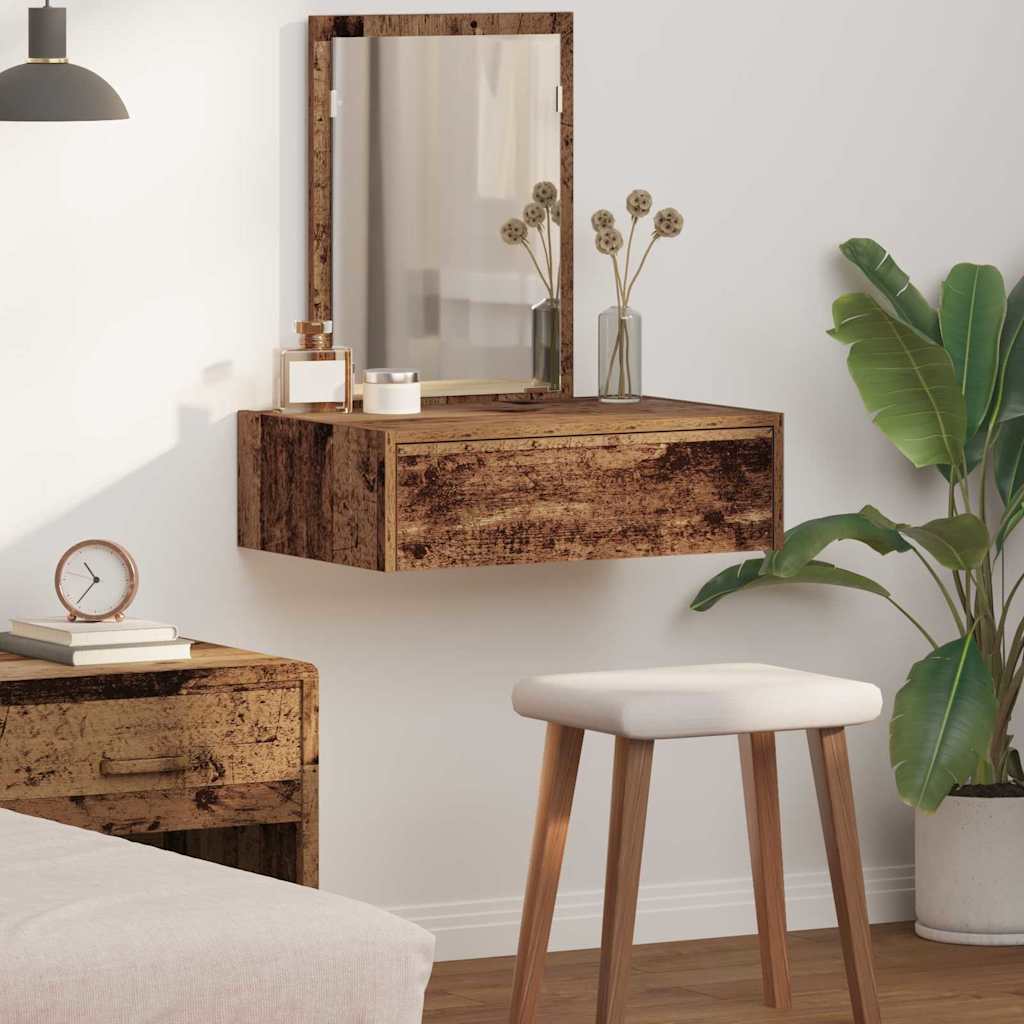 Plafondtafel met lade Bruin 60 x 40 x 70 cm Bewerkt hout is nu te koop bij PeponiXL, paradijselijk wonen!
