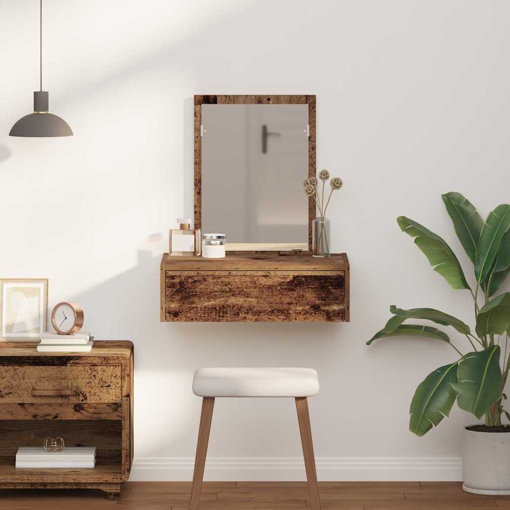 Plafondtafel met lade Bruin 60 x 40 x 70 cm Bewerkt hout is nu te koop bij PeponiXL, paradijselijk wonen!