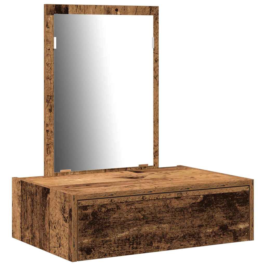 Plafondtafel met lade Bruin 60 x 40 x 70 cm Bewerkt hout is nu te koop bij PeponiXL, paradijselijk wonen!