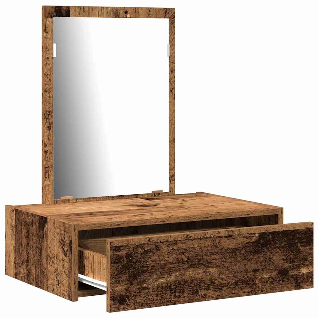Plafondtafel met lade Bruin 60 x 40 x 70 cm Bewerkt hout is nu te koop bij PeponiXL, paradijselijk wonen!