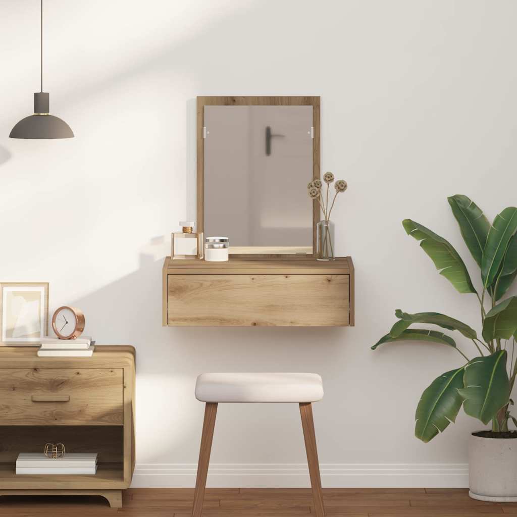 Plafondtafel met lade Bruin 60 x 40 x 70 cm Bewerkt hout is nu te koop bij PeponiXL, paradijselijk wonen!