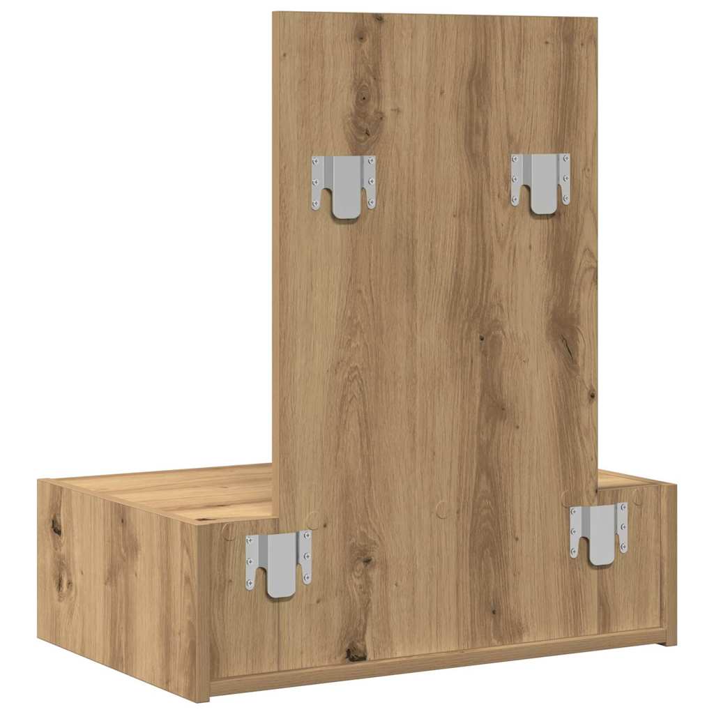 Plafondtafel met lade Bruin 60 x 40 x 70 cm Bewerkt hout is nu te koop bij PeponiXL, paradijselijk wonen!