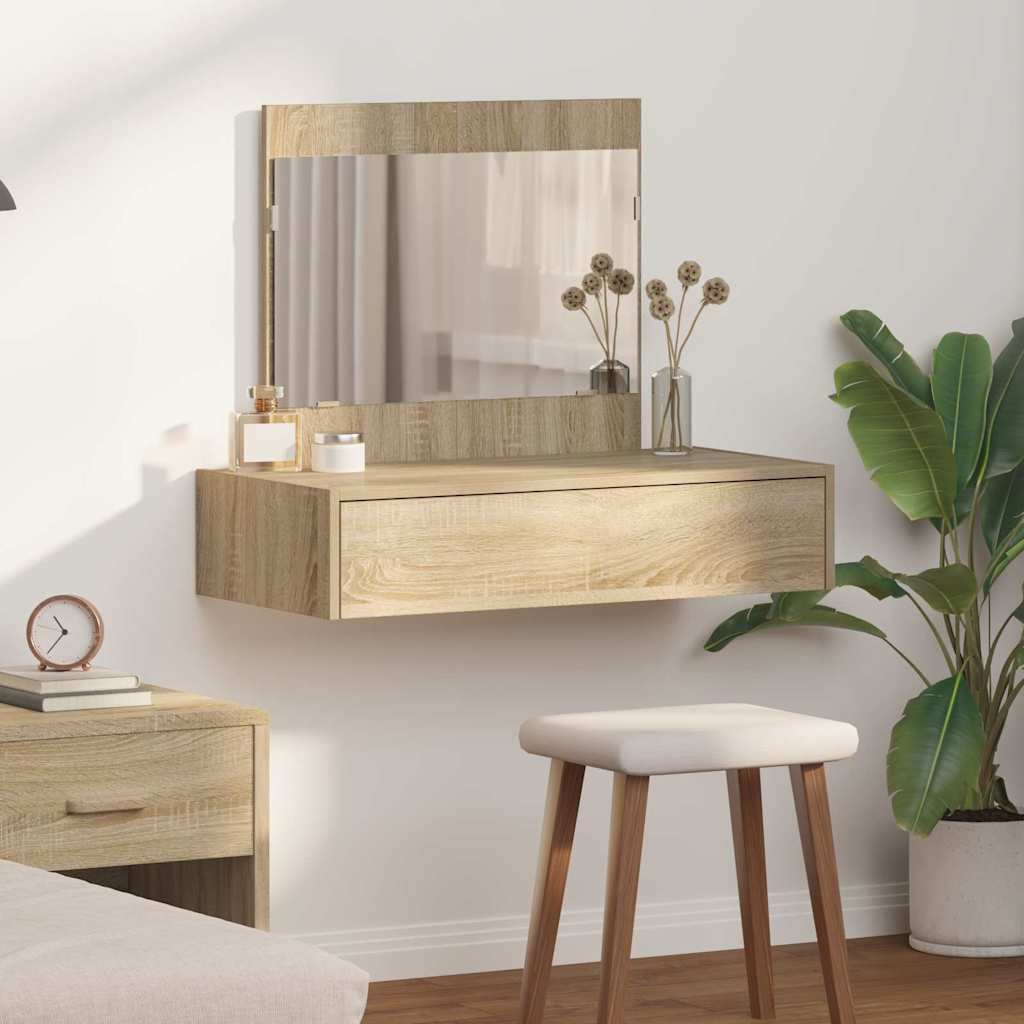 Plafondtafel met lade Bruin 83 x 40 x 70 cm Bewerkt hout is nu te koop bij PeponiXL, paradijselijk wonen!