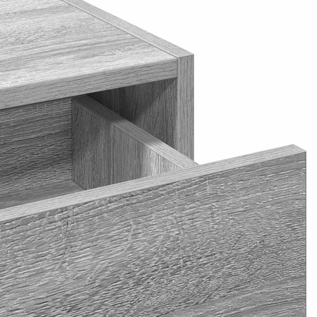 Plafondtafel met lade Grijs 83 x 40 x 70 cm Bewerkt hout is nu te koop bij PeponiXL, paradijselijk wonen!