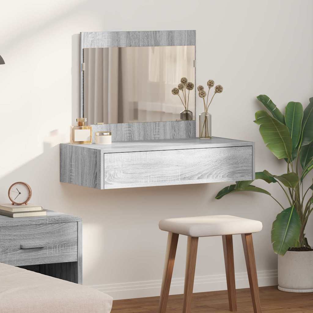 Plafondtafel met lade Grijs 83 x 40 x 70 cm Bewerkt hout is nu te koop bij PeponiXL, paradijselijk wonen!