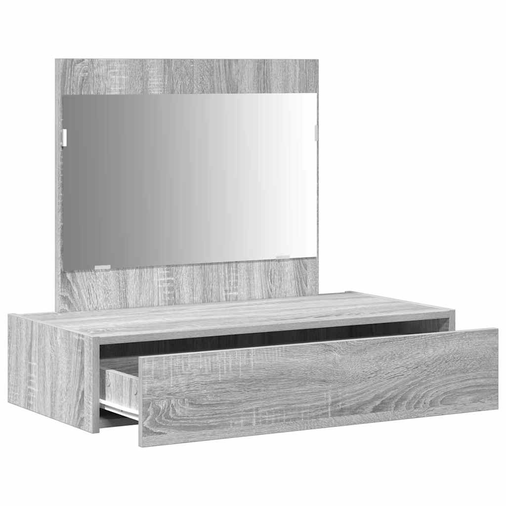 Plafondtafel met lade Grijs 83 x 40 x 70 cm Bewerkt hout is nu te koop bij PeponiXL, paradijselijk wonen!