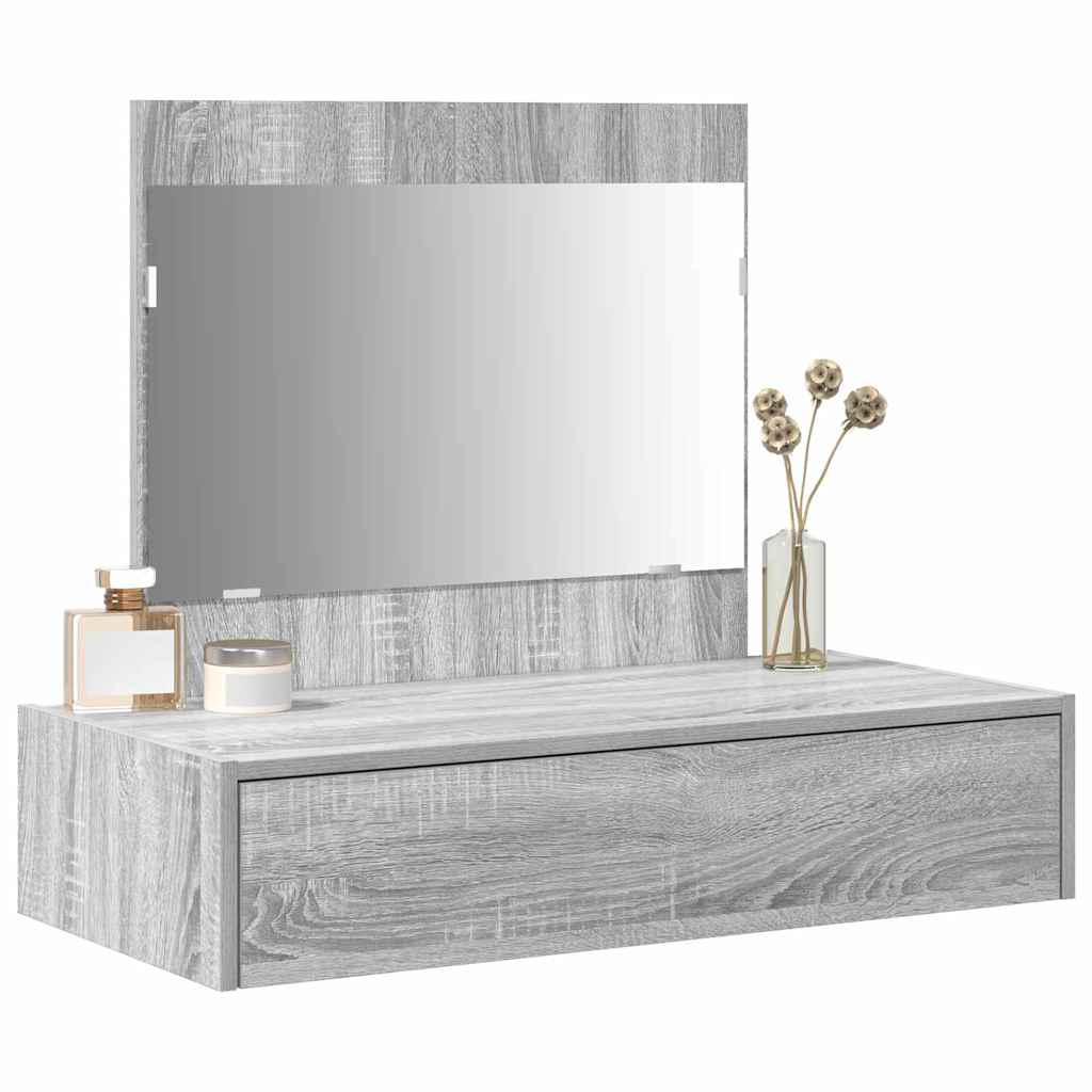 Plafondtafel met lade Grijs 83 x 40 x 70 cm Bewerkt hout is nu te koop bij PeponiXL, paradijselijk wonen!