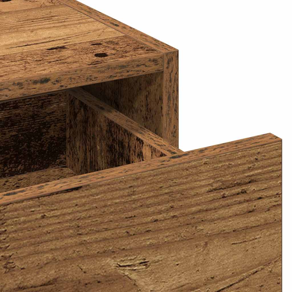 Plafondtafel met lade Bruin 83 x 40 x 70 cm Bewerkt hout is nu te koop bij PeponiXL, paradijselijk wonen!