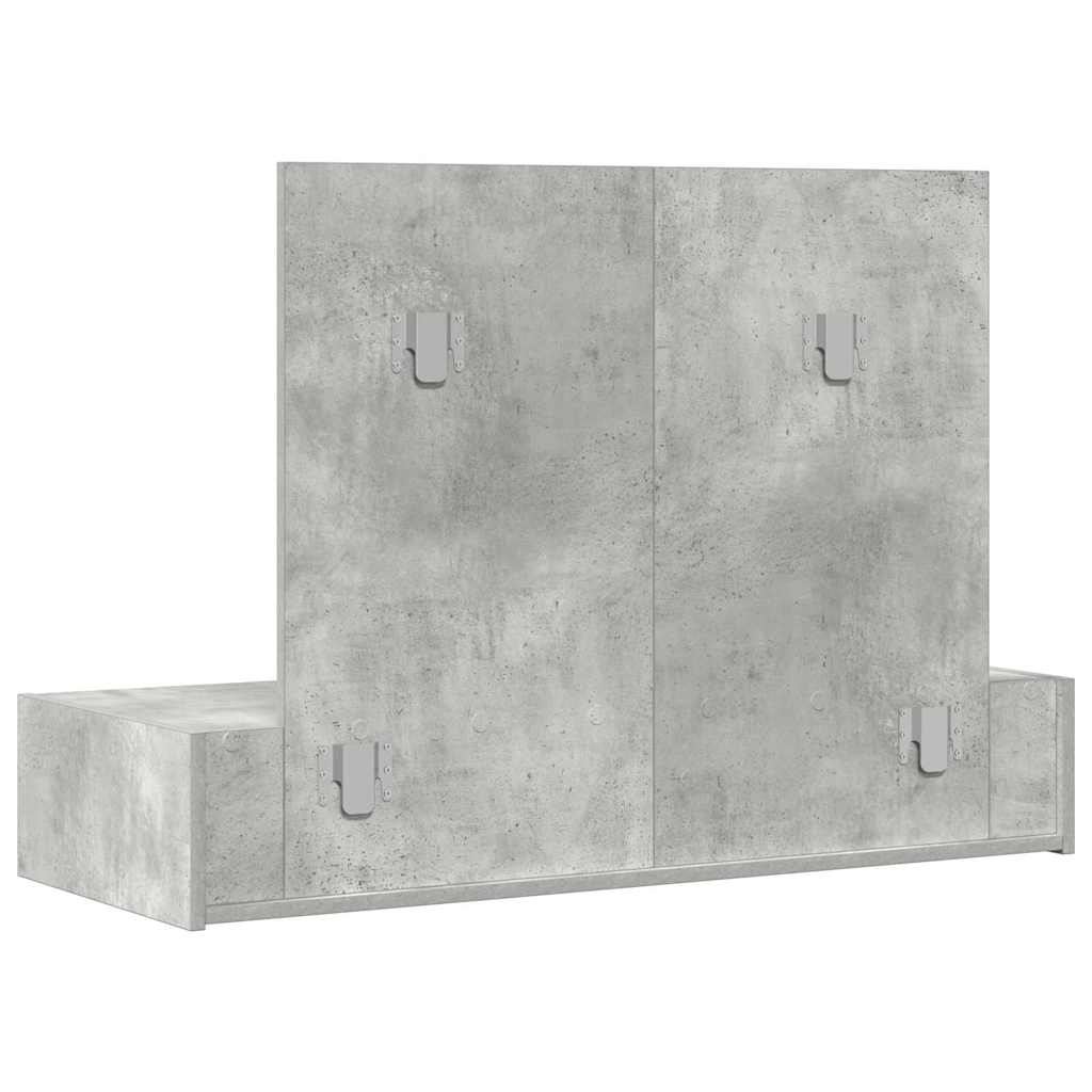 Plafondtafel met lade Grijs 100 x 40 x 70 cm Bewerkt hout is nu te koop bij PeponiXL, paradijselijk wonen!
