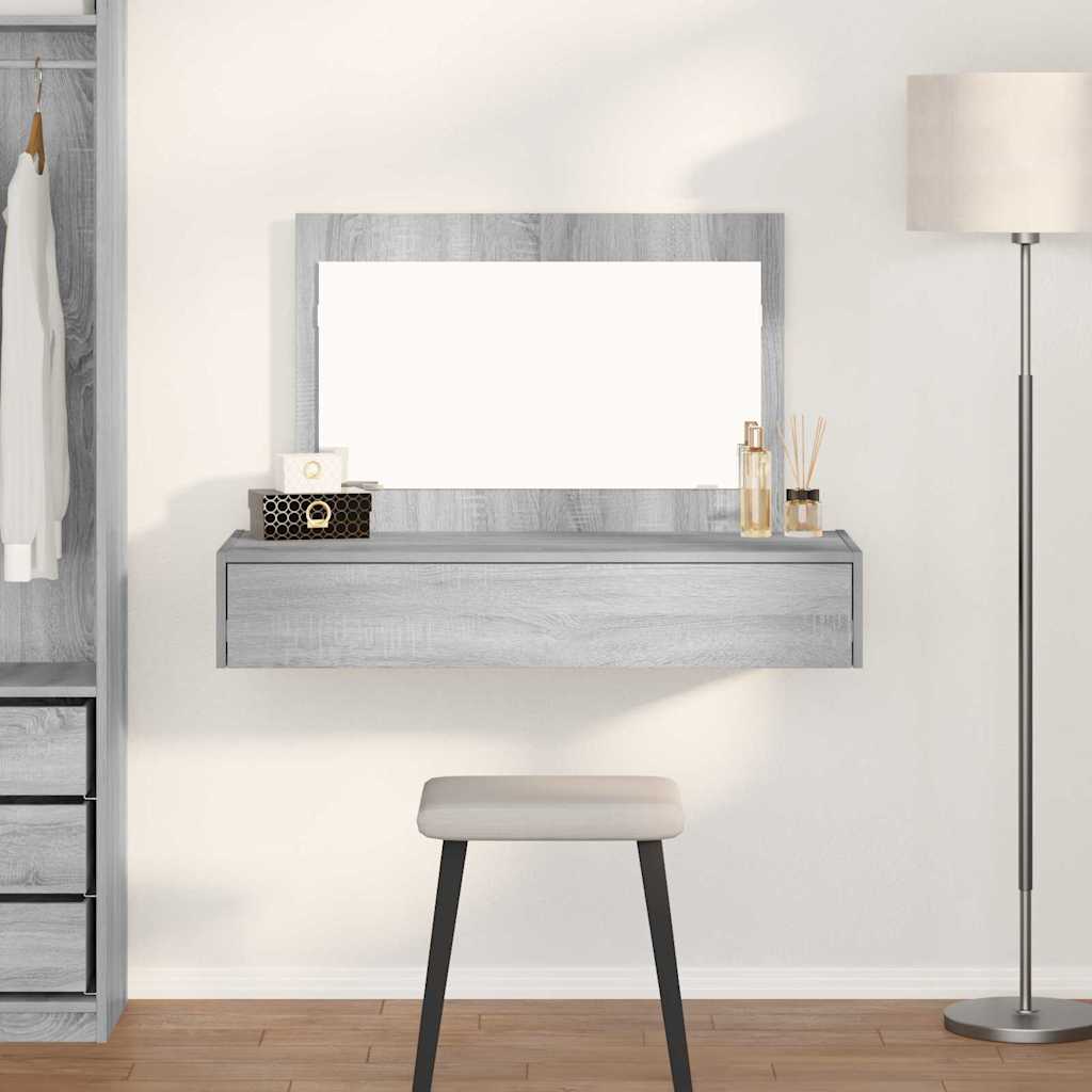 Plafondtafel met lade Grijs 100 x 40 x 70 cm Bewerkt hout is nu te koop bij PeponiXL, paradijselijk wonen!
