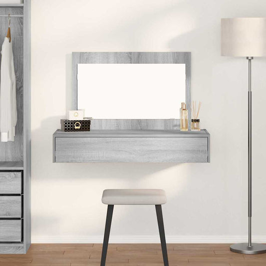 Plafondtafel met lade Grijs 100 x 40 x 70 cm Bewerkt hout is nu te koop bij PeponiXL, paradijselijk wonen!