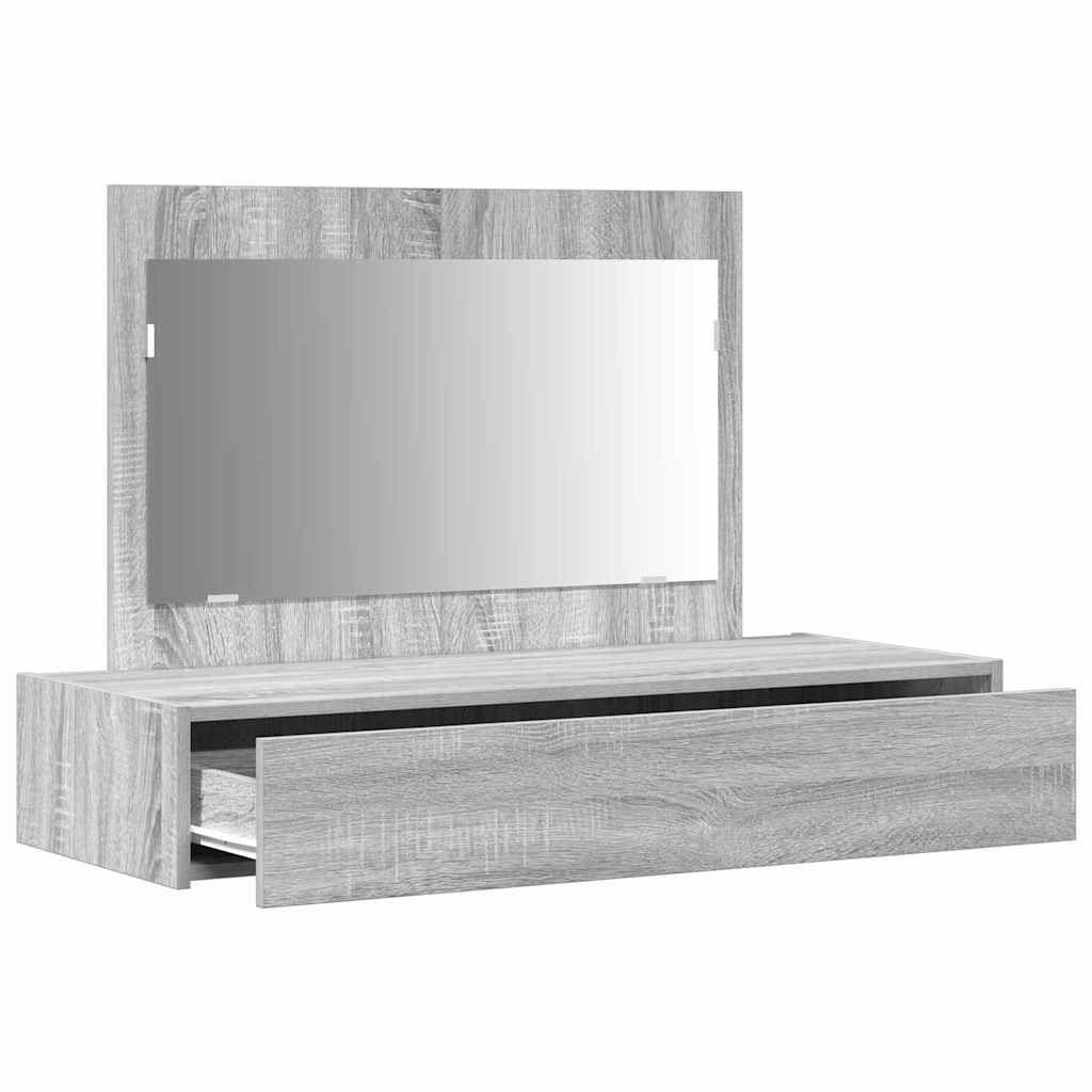 Plafondtafel met lade Grijs 100 x 40 x 70 cm Bewerkt hout is nu te koop bij PeponiXL, paradijselijk wonen!