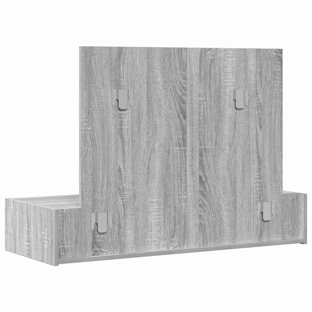 Plafondtafel met lade Grijs 100 x 40 x 70 cm Bewerkt hout is nu te koop bij PeponiXL, paradijselijk wonen!