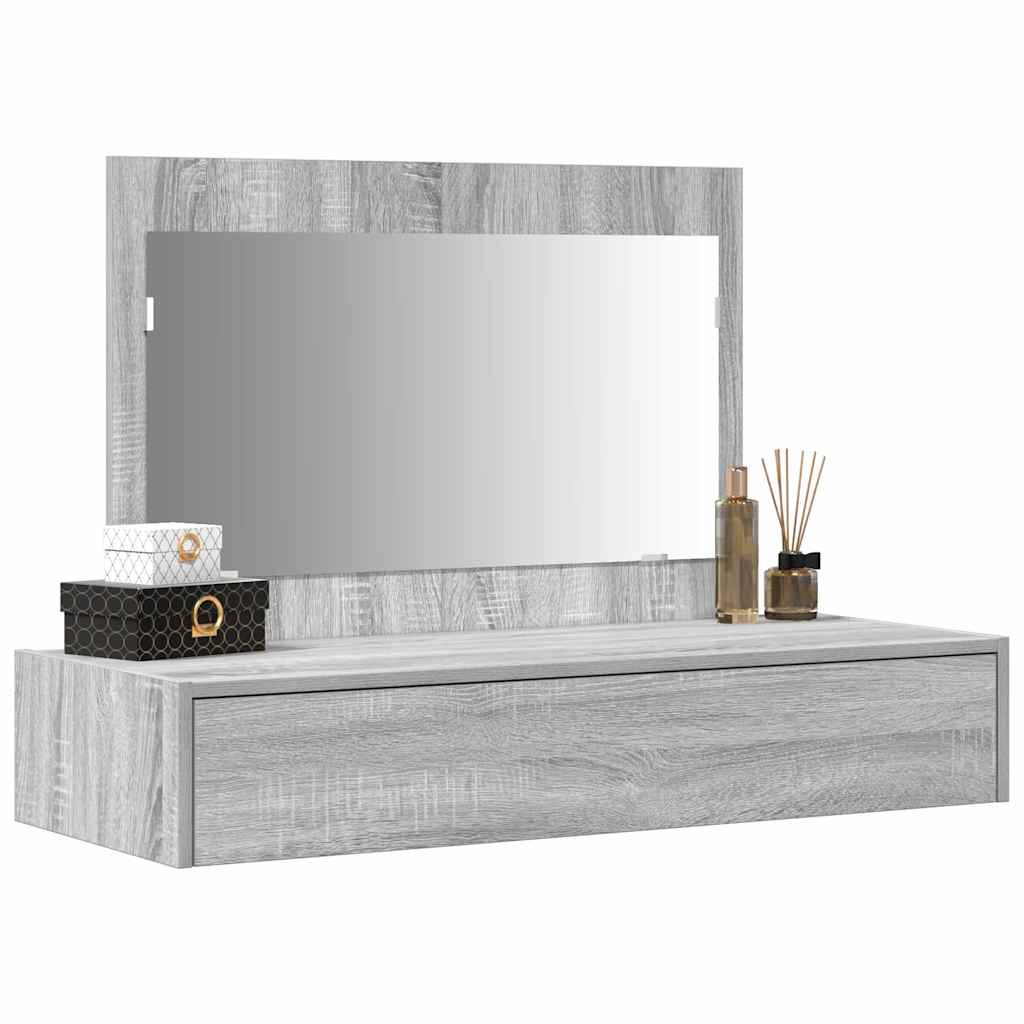 Plafondtafel met lade Grijs 100 x 40 x 70 cm Bewerkt hout is nu te koop bij PeponiXL, paradijselijk wonen!