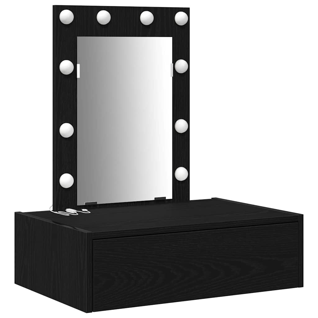 Plafondtafel met lade Zwart 60 x 40 x 70 cm Bewerkt hout is nu te koop bij PeponiXL, paradijselijk wonen!