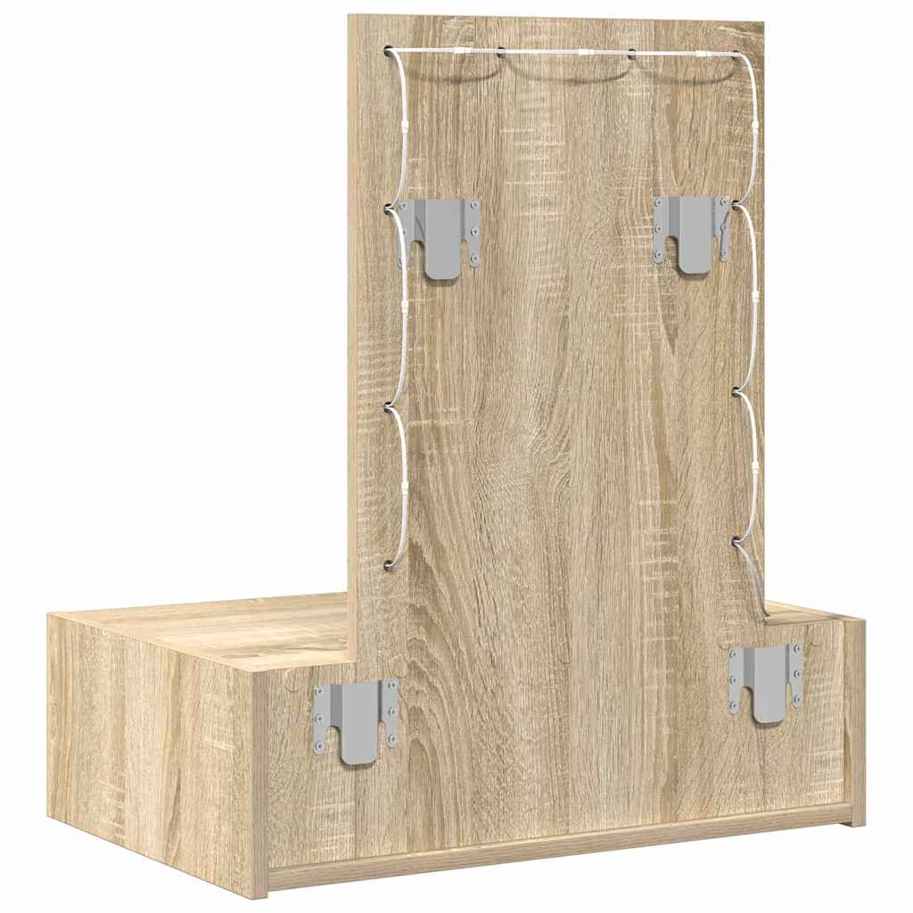 Plafondtafel met lade Bruin 60 x 40 x 70 cm Bewerkt hout is nu te koop bij PeponiXL, paradijselijk wonen!