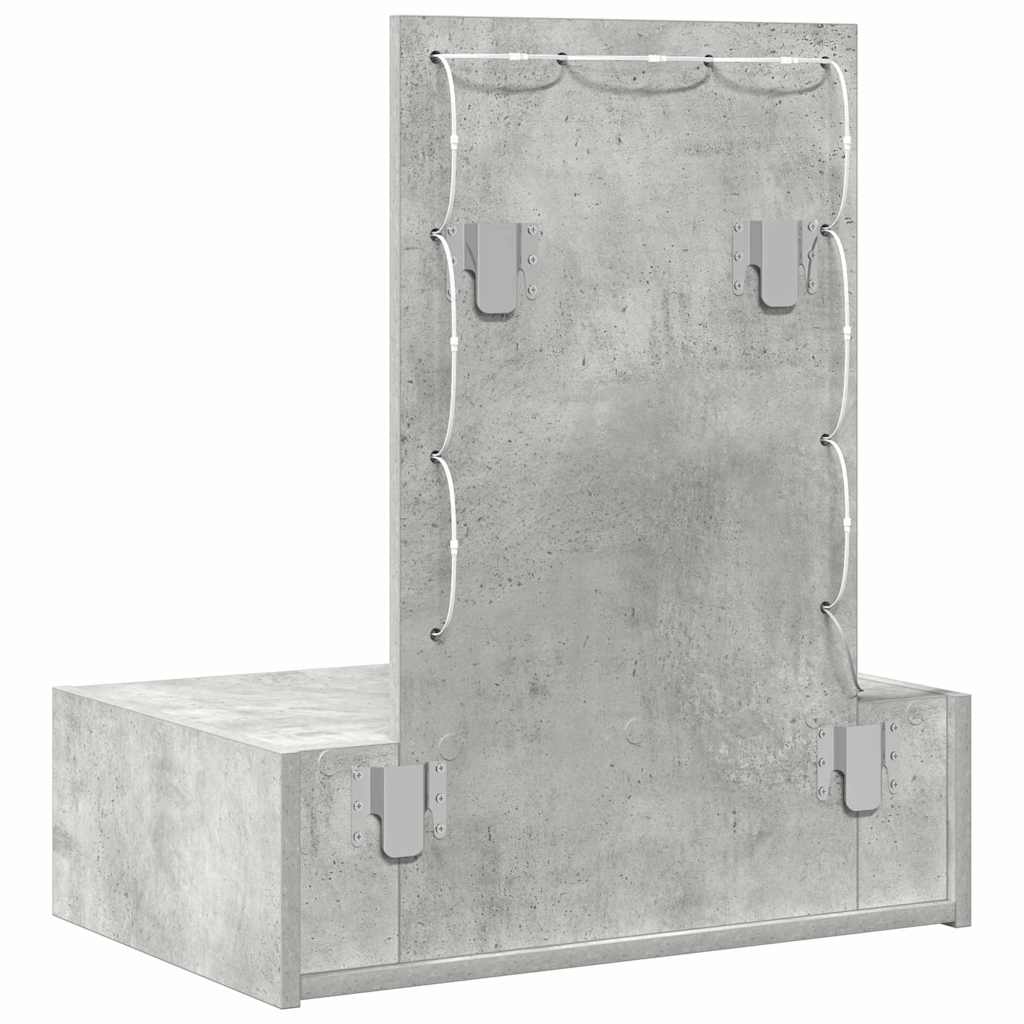 Plafondtafel met lade Grijs 60 x 40 x 70 cm Bewerkt hout is nu te koop bij PeponiXL, paradijselijk wonen!