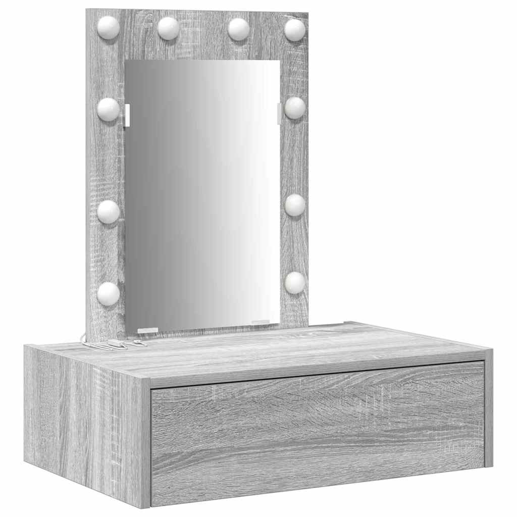 Plafondtafel met lade Grijs 60 x 40 x 70 cm Bewerkt hout is nu te koop bij PeponiXL, paradijselijk wonen!