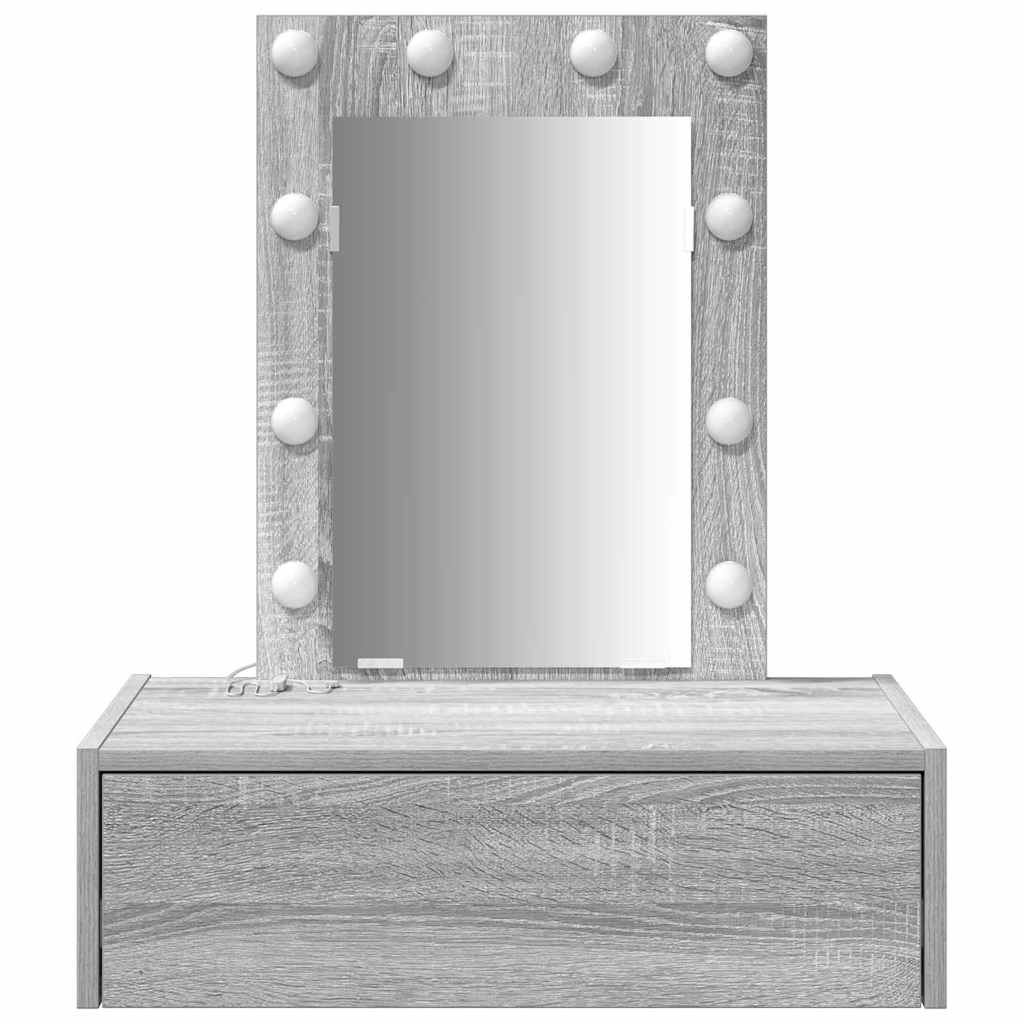 Plafondtafel met lade Grijs 60 x 40 x 70 cm Bewerkt hout is nu te koop bij PeponiXL, paradijselijk wonen!