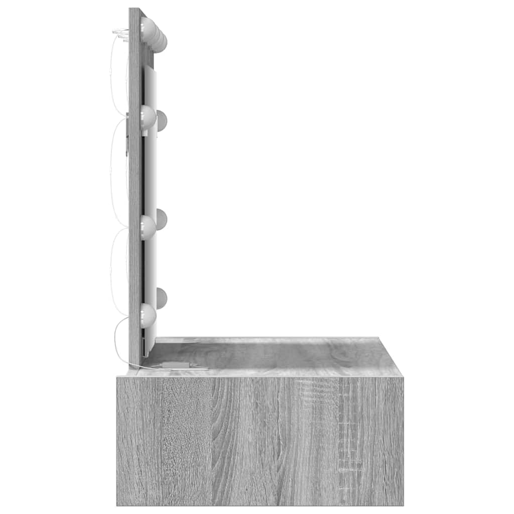 Plafondtafel met lade Grijs 60 x 40 x 70 cm Bewerkt hout is nu te koop bij PeponiXL, paradijselijk wonen!