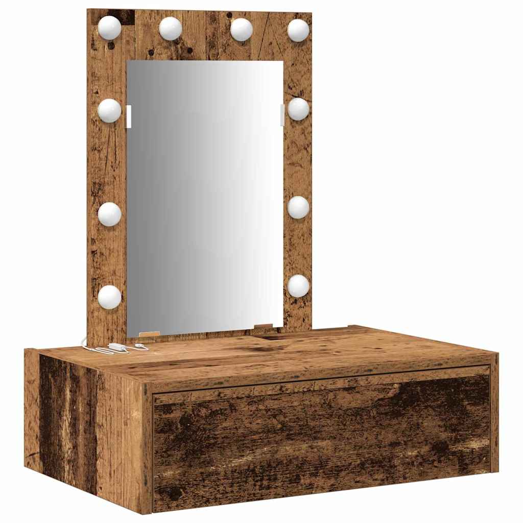 Plafondtafel met lade Bruin 60 x 40 x 70 cm Bewerkt hout is nu te koop bij PeponiXL, paradijselijk wonen!