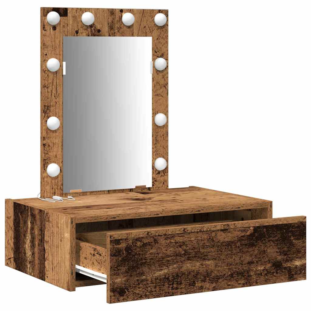 Plafondtafel met lade Bruin 60 x 40 x 70 cm Bewerkt hout is nu te koop bij PeponiXL, paradijselijk wonen!
