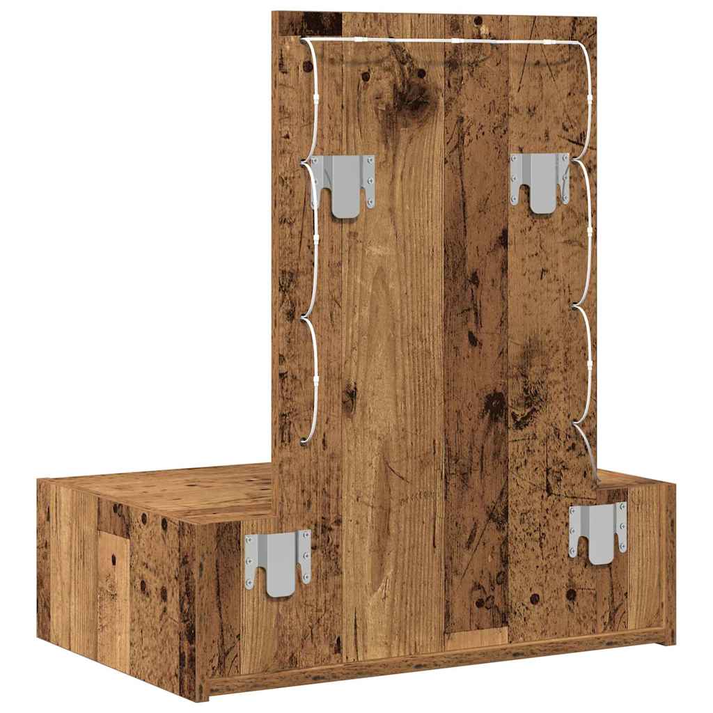 Plafondtafel met lade Bruin 60 x 40 x 70 cm Bewerkt hout is nu te koop bij PeponiXL, paradijselijk wonen!