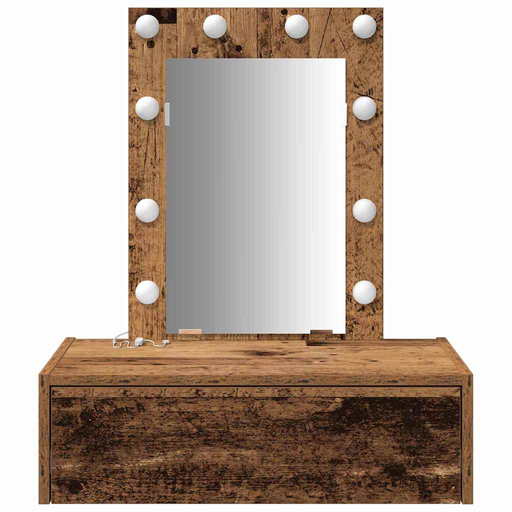 Plafondtafel met lade Bruin 60 x 40 x 70 cm Bewerkt hout is nu te koop bij PeponiXL, paradijselijk wonen!