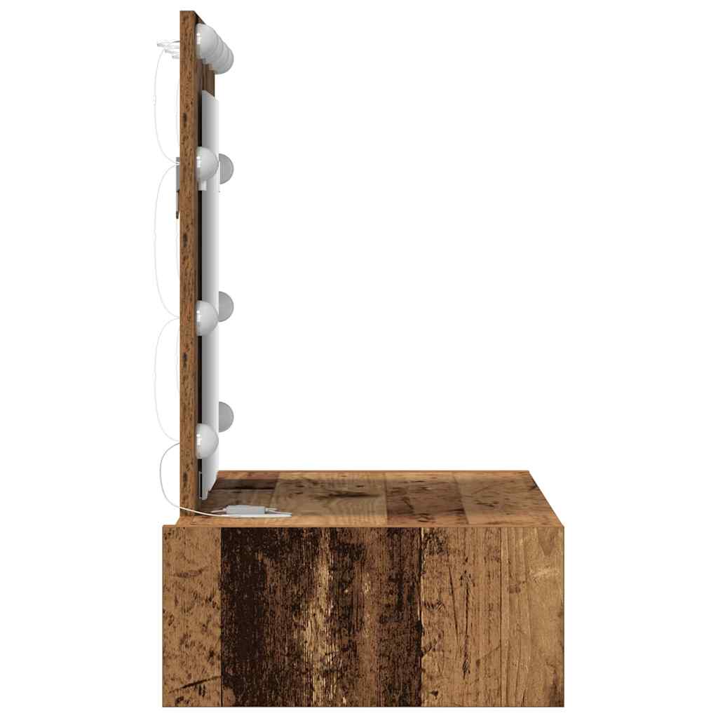 Plafondtafel met lade Bruin 60 x 40 x 70 cm Bewerkt hout is nu te koop bij PeponiXL, paradijselijk wonen!