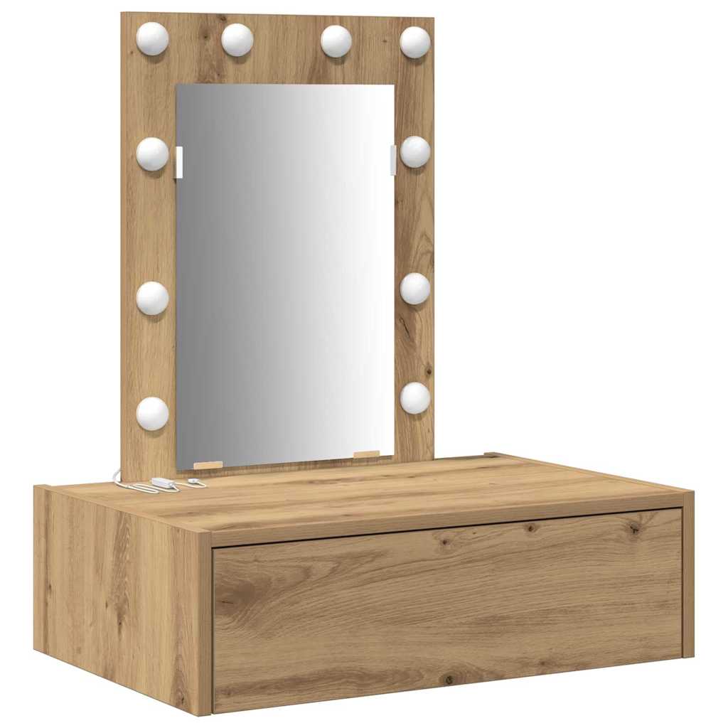 Plafondtafel met lade Bruin 60 x 40 x 70 cm Bewerkt hout is nu te koop bij PeponiXL, paradijselijk wonen!